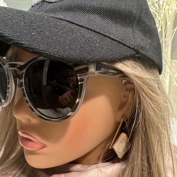 DOLCE Gabbana Striped Sunglasses - Picture 2 of 16